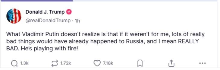 Tramp: Putini luan me zjarrin