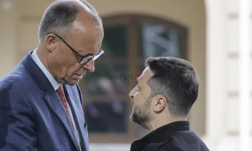 Zelenski në Berlin në takim me kancelarin gjerman, Merc