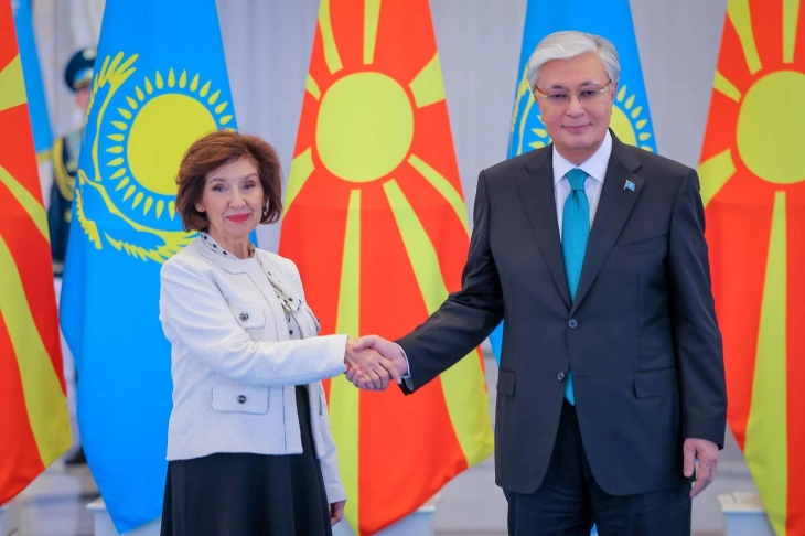 Siljanovska-Davkova invites Kazakhstani investments, says Macedonian wine, pharmaceuticals to enter Kazakhstani market
