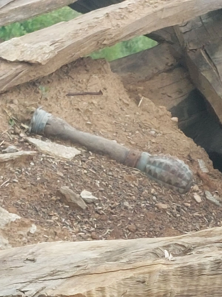 Пронајдена рачна бомба во кривопаланечко која безбедно е отстранета