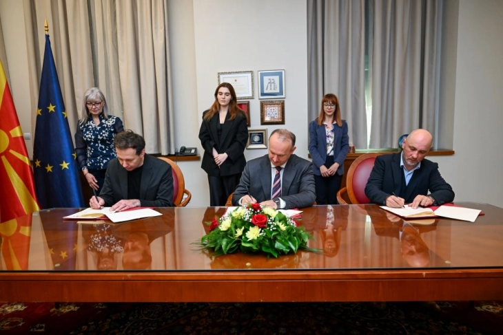 Собранието потпиша Меморандум за соработка со Музејот на РСМ и со Музејот на современа уметност