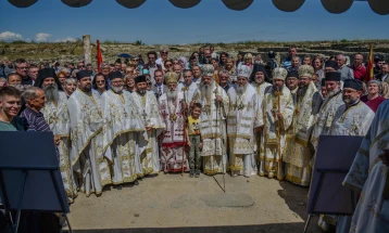 Архиепископот Охридски и Македонски г.г. Стефан чиноначалствуваше со литургијата во Стоби по повод 1700 од Првиот вселенски собор