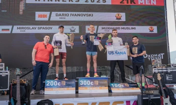 Dario Ivanovski, Frosina Mihajlovska winners of 21K race at 9th Ohrid Running Weekend