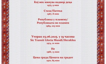 Ревија на филмови на Љубиша Георгиевски во Белград