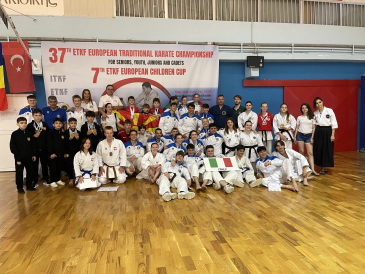 Македонските каратисти освоија 46 медали на Европскиот шампионат во Грција