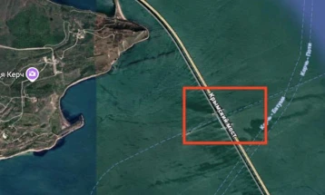 Ukrainian secret service says it targeted pillar of key Crimea bridge