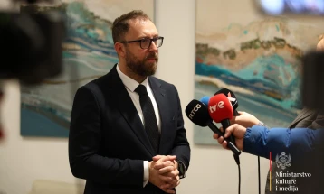 Обраќање на Љутков на промоција на поштенска марка за 80 години од кодификацијата на македонскиот стандарден јазик (во живо)