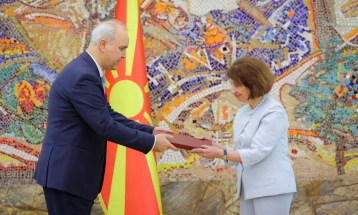 President Siljanovska-Davkova receives credentials of new Ambassador of Jordan