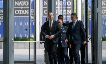 Defense Minister Misajlovski at Ukraine Defense Contact Group meeting