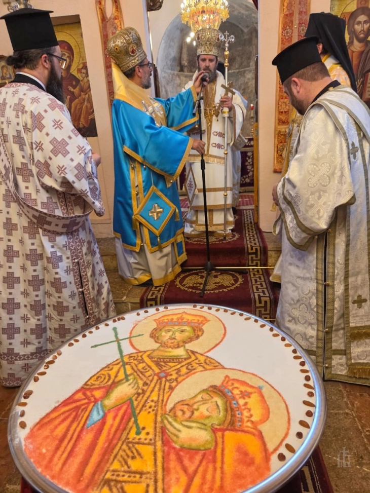 Претставници на свештената Бигорска Обител на одбележувањето на патронот на манастирот кај Елбасан, остварија средба со г.г. Јован 