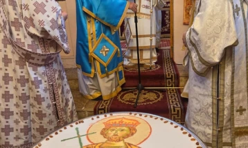 Претставници на свештената Бигорска Обител на одбележувањето на патронот на манастирот кај Елбасан, остварија средба со г.г. Јован 