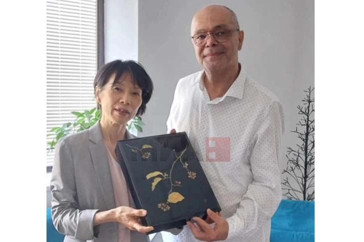 Јапонската амбасадорка Сецуко во посета на МИА на средба со директорот Јаневски