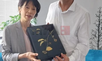 Ambasadorja japoneze Secuko për vizitë në MIA në takim me drejtorin Janevski