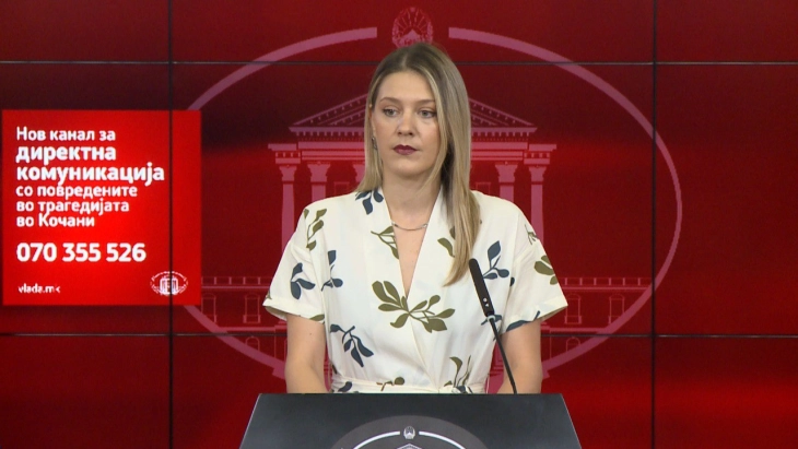 Митева: Нов канал за директна комуникација со повредените во трагедијата во Кочани – 070 355 526