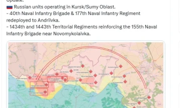 Русија испраќа дополнителни сили во Суми заради засилување на офанзивата