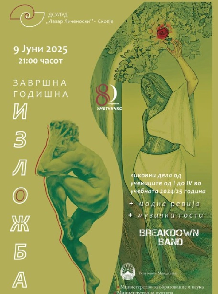 Завршна годишна изложба во ДСУЛУД „Лазар Личеноски“