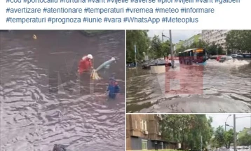 Stuhi në Bukuresht: Përmbytje, drunj të rrëzuar dhe vonesë fluturimesh