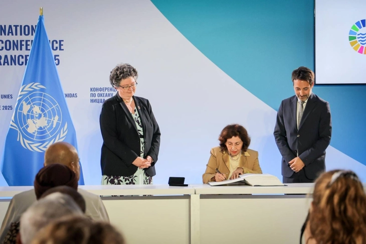 President Siljanovska – Davkova signs landmark agreement at Nice conference