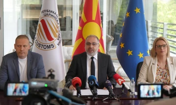 Царинската управа за пет месеци годинава остварила 847,6 милиони евра приходи, најголем раст кај приходите од увоз на тутунски производи и возила