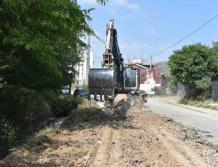 Започна целосна реконструкција на делница на Раштански пат во Велес 