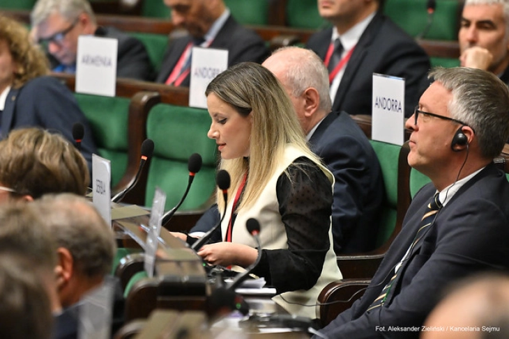 Пратеничката Мимоза Муса на 73. КОСАК конференција во Варшава