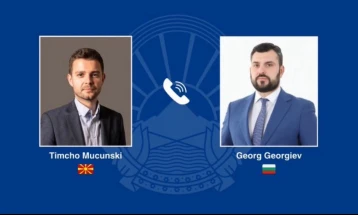 FM Mucunski in phone call with Bulgarian counterpart Georgiev