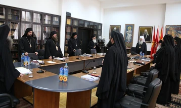 Седница на Синодот за избор на митрополит на Дебарско-кичевската епархија