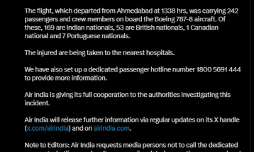 London-bound passenger flight with hundreds on board crashes in India