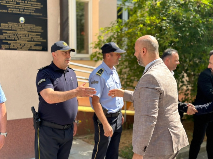 Посета на заменик министерот за внатрешни работи Исени на СВР Куманово и Полициското одделение Матејче