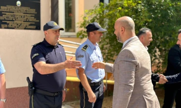 Посета на заменик министерот за внатрешни работи Исени на СВР Куманово и Полициското одделение Матејче