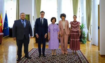 Siljanovska-Davkova meets Spanish Ambassador, UN and UNDP representatives ahead of Seville conference