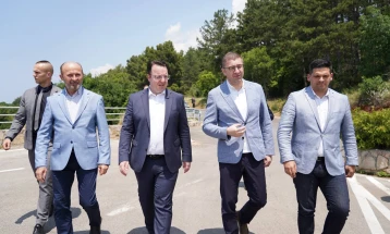 Ohrid-St.Naum road rehabilitated, put into use