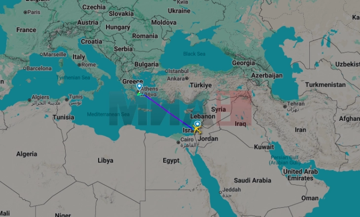 Në aeroportin e Athinës aterron aeroplani qeveritar izraelit