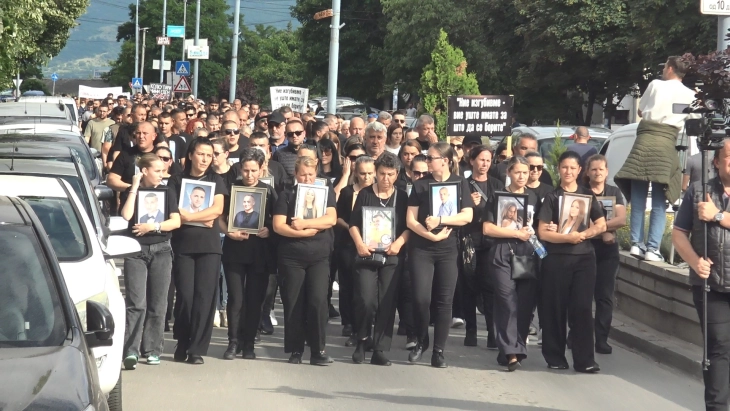 Families of nightclub fire victims to hold ninth protest march in Kochani 