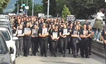 Families of nightclub fire victims to hold ninth protest march in Kochani 