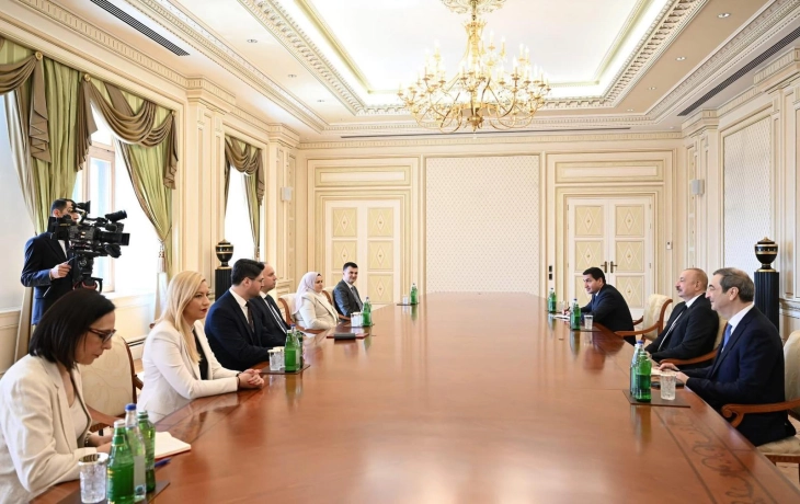 Gashi in Azerbaijan meets with Aliyev