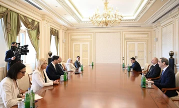 Gashi in Azerbaijan meets with Aliyev