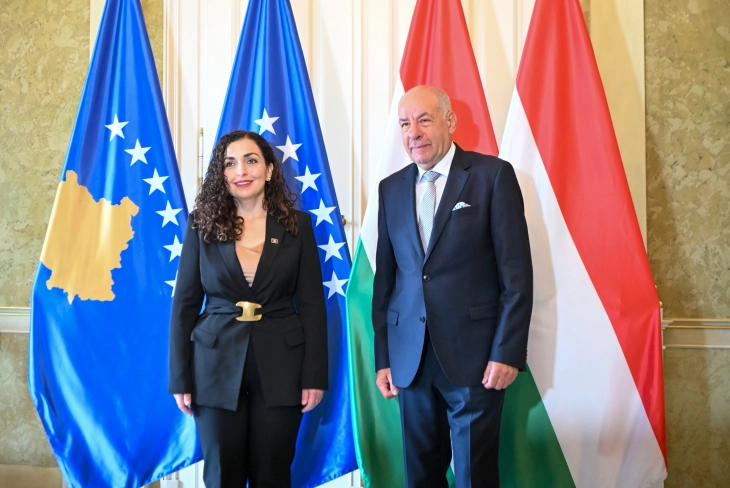 Osmani: Në takim me presidentin Suliok, diskutuam thellimin e partneritetit ndërmjet Kosovës dhe Hungarisë