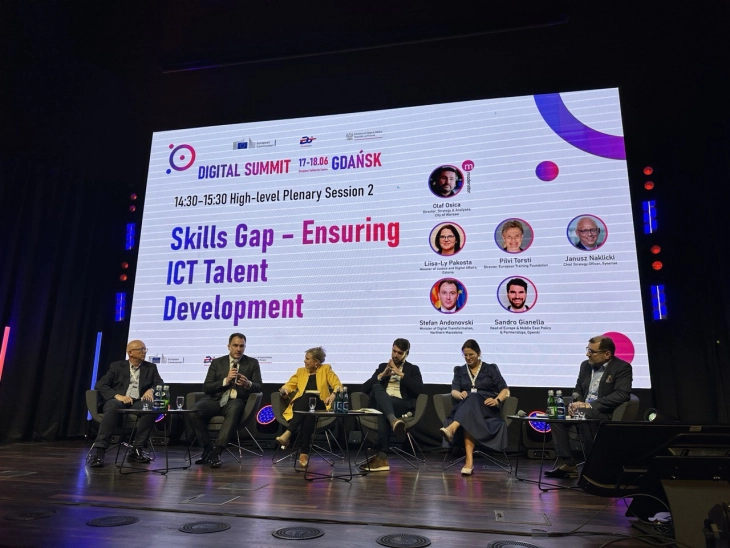 Andonovski at Gdańsk Digital Summit: Digital skills a key asset for small countries