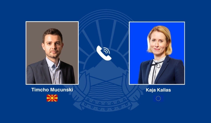 FM Mucunski in phone call with EU foreign policy chief Kallas