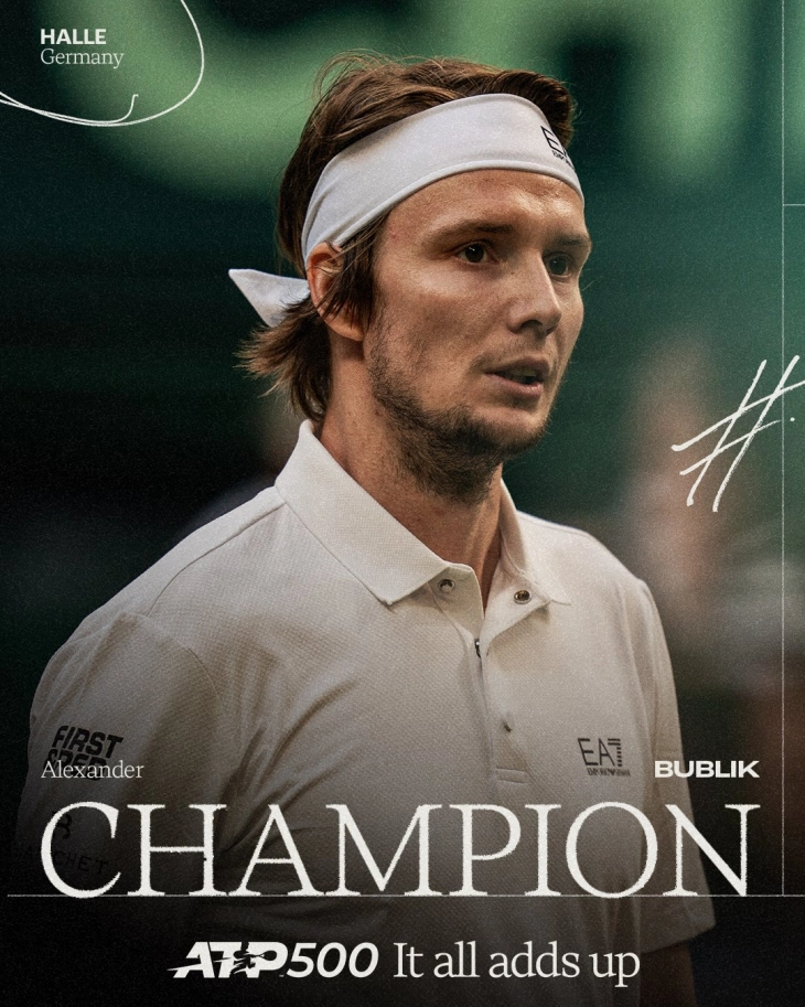 Бублик го совлада Медведев за титулата во Хале