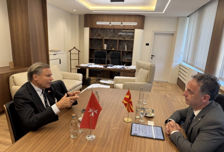 Malta Ambassador Giusti meets Health Minister Aliu