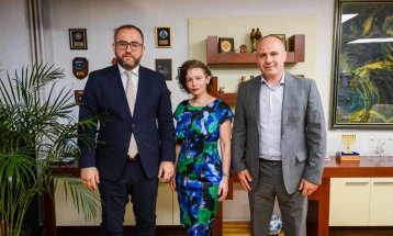 Средба на министерот Тошковски со раководството на Факултетот за безбедност - Скопје