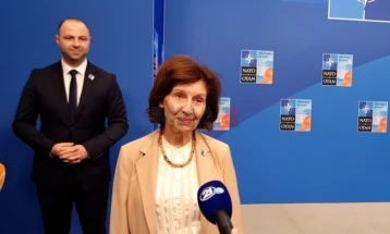 Siljanovska - Davkova mbërriti në takimin e Këshillit të NATO-s