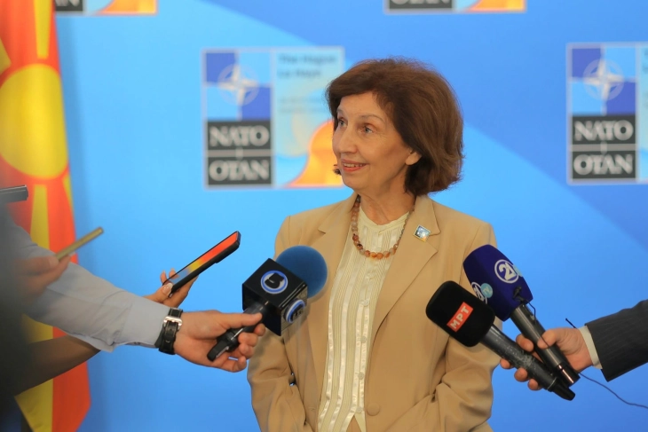 Siljanovska Davkova: Highlighted my belief in farewell to arms and need for permanent peace at Hague summit