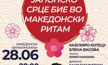 Концерт на Казухиро Котецу и Елена Васова во Филхармонија