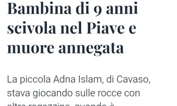 Во Италија се удави 9-годишно девојче со потекло од Македонија