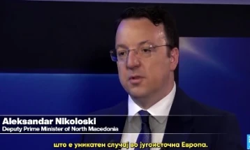 Николоски за ТВ Франс 24: Работиме паралелно на развој на двата паневропски коридори 8 и 10, бараме силна подршка од европските земји