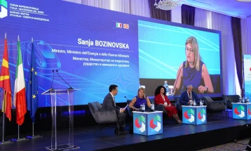 Bozhinovska nga Forumi i biznesit Itali- Maqedoni: Tranzicioni i gjelbër tashmë ka filluar- dhe Maqedonia po udhëheq!