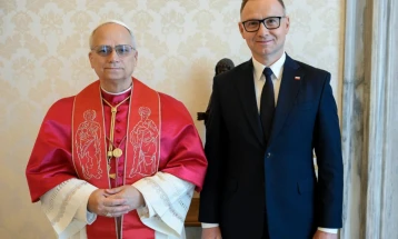 Папата Лав Четиринаесетти го прими претседателот на Полска